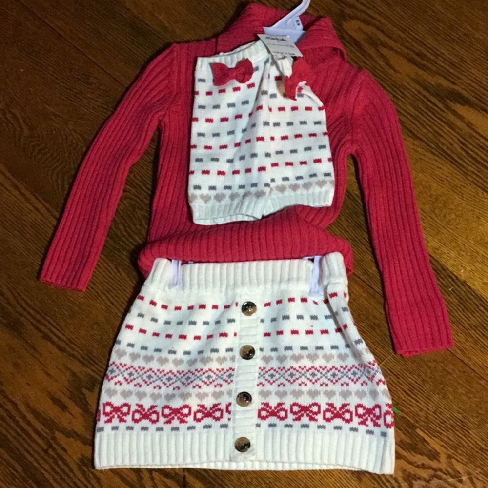 Maggie & Zoe Toddler sweater skirt leg warm. NEW